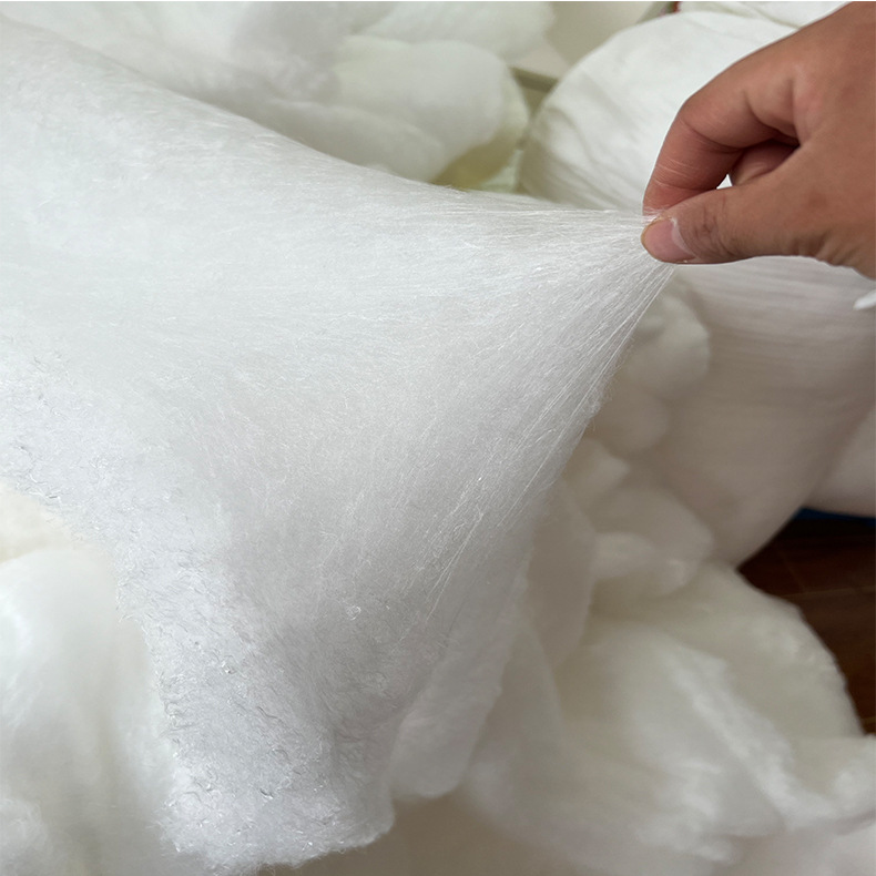 Tongxiang 100% double palace mulberry silk semi-finished light tire mulberry silk quilt filament bare tire long silk quilt core wholesale