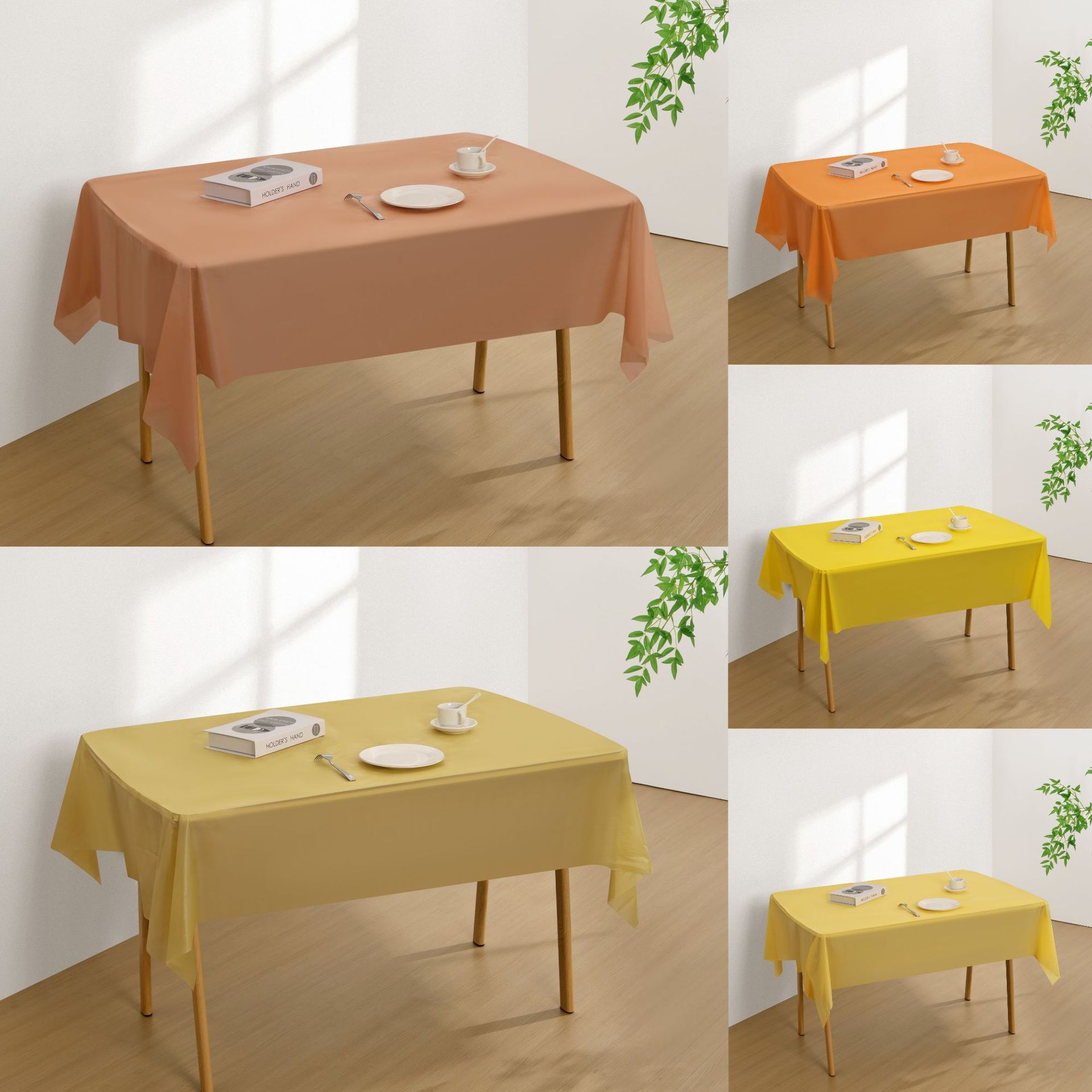 Disposable Amazon Party Solid Color Tablecloth 54*108in Cross-Border Tablecloth Wholesale Factory Direct Sales