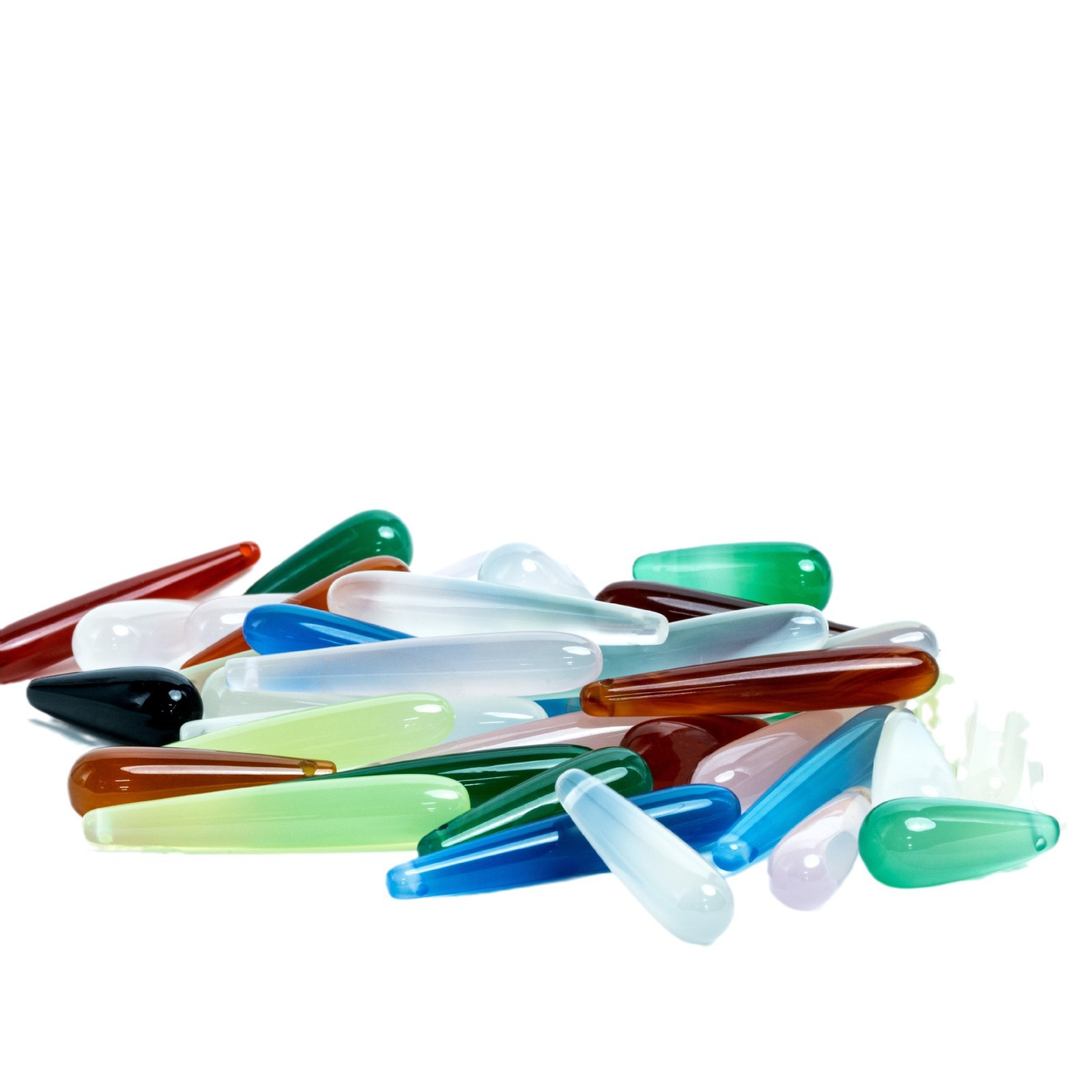 Factory Direct Supply Agate Water Drop Horizontal Hole Loose Beads DIY Jewelry Earrings Hairpin Necklace Accessories Ancient Style Chalcedony Accessories