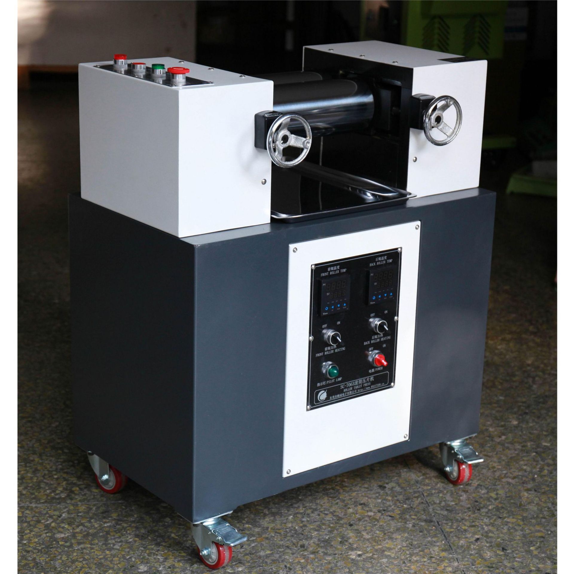 Plastic Small Double-Roller Tablet Press Pvc Particle Double-Roller Open Mixer Sc-7063 Pincheng Has Ready Stock