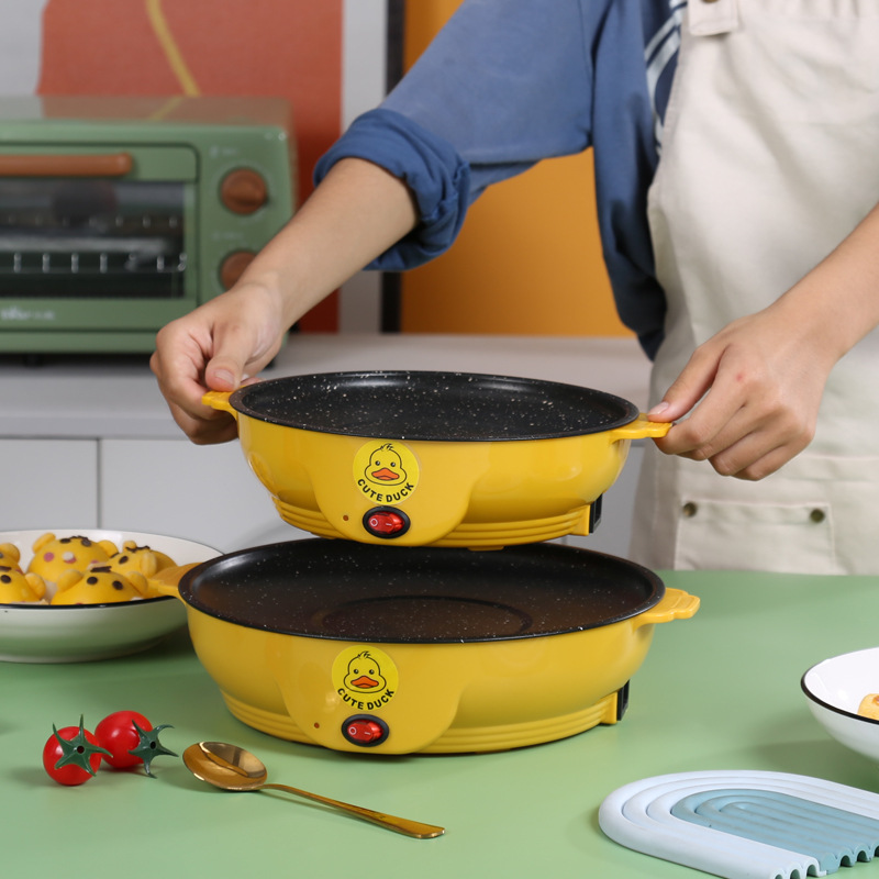 Multifunctional electric bakeware takeaway electric bakeware household mini non-stick frying bakeware opening gift wholesale factory direct supply