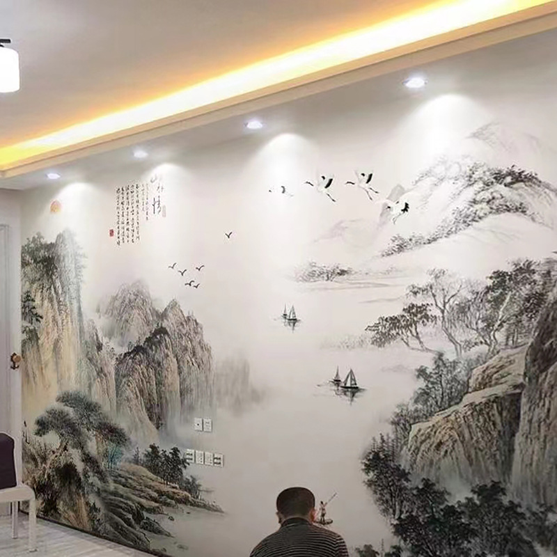 Modern Simple Spc/Carbon Crystal/Anti-Collision Pet Marble Tv/Sofa/Hotel/Office Background Wall