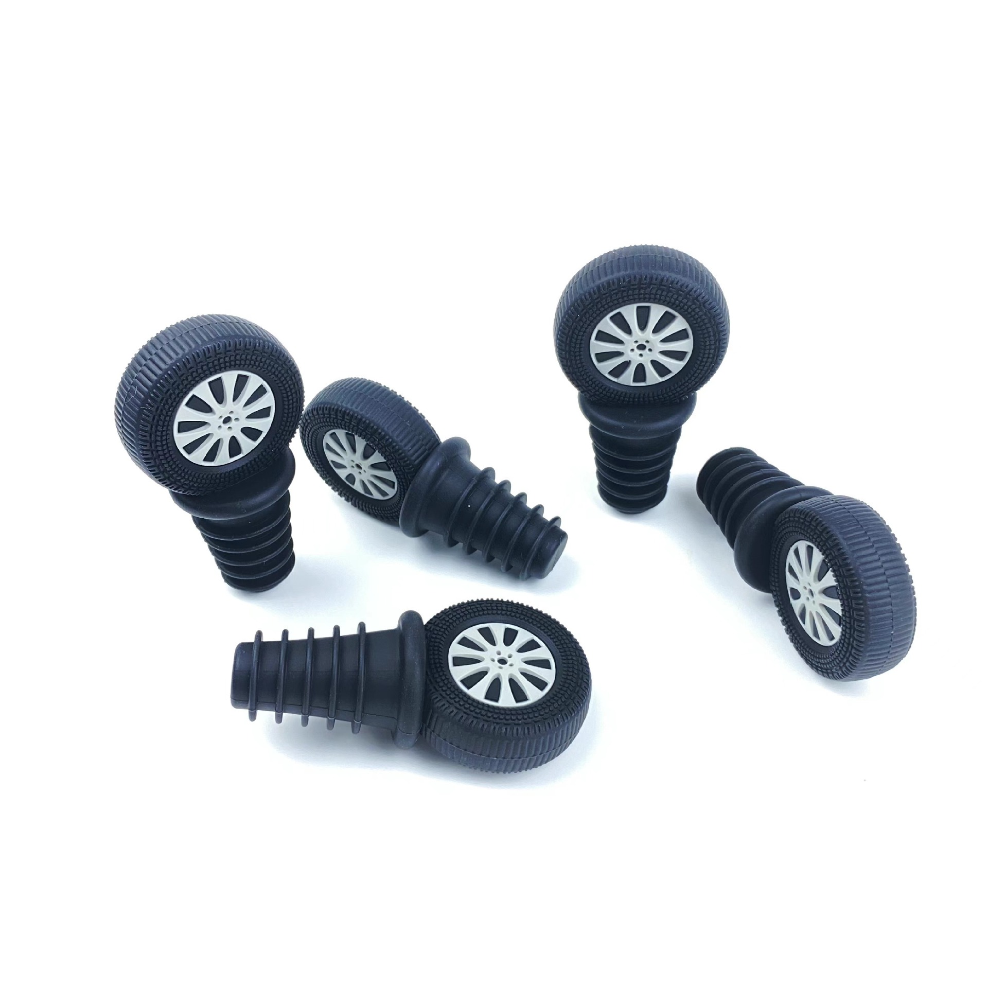 =Silicone Wine Stopper Household Champagne Wine Glass Bottle Preservation Cap Silicone Wine Bottle Stopper