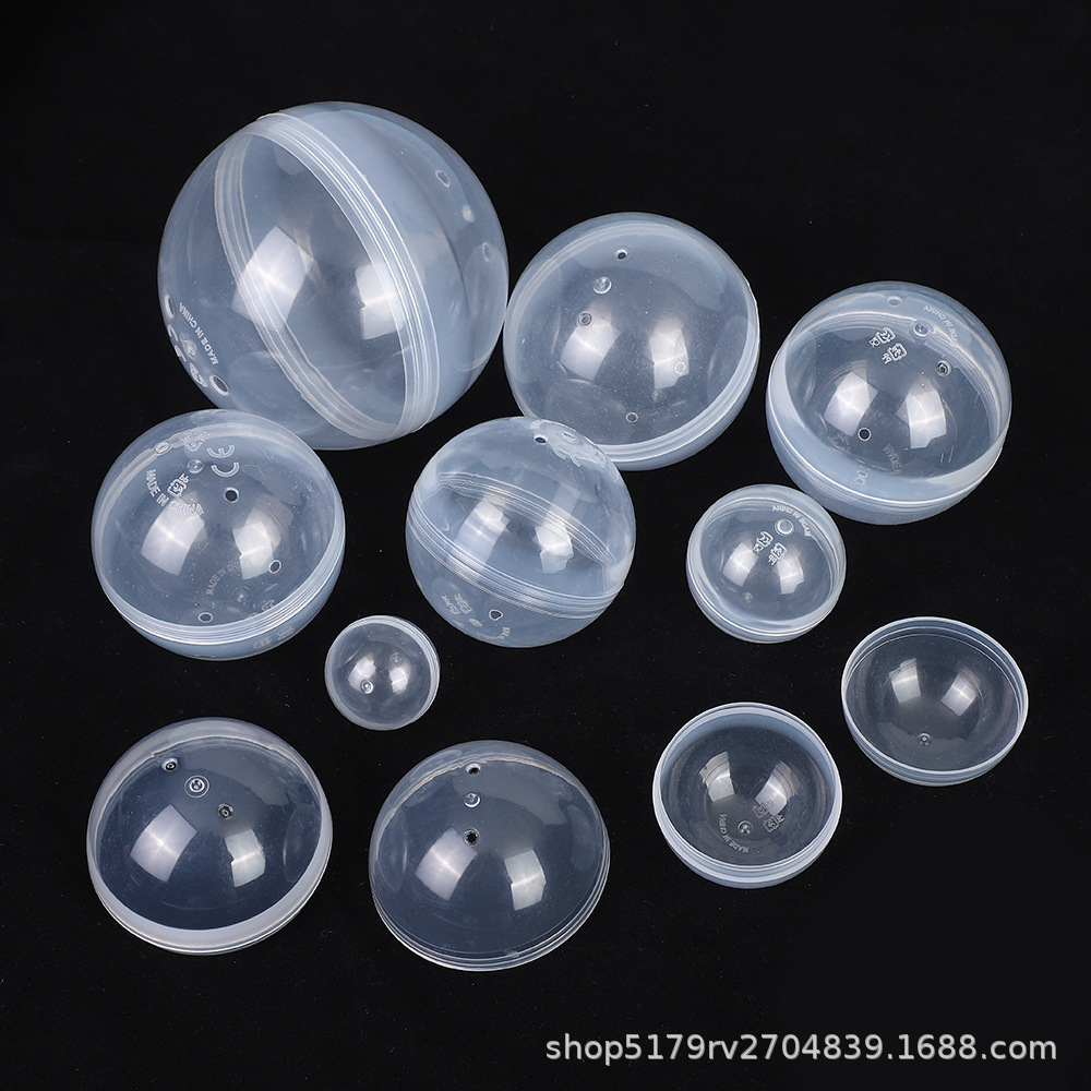 Factory Wholesale New Transparent Gashapon Shell Toy Egg Gashapon Machine Special Gashapon Ball Gashapon Plastic Pp Ball Shell
