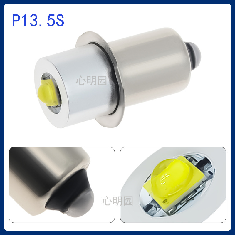 Cross-border hot-selling flashlight bulb P13.5S led bulb 3W plug lamp E10 bright small bulb 3V6V12V