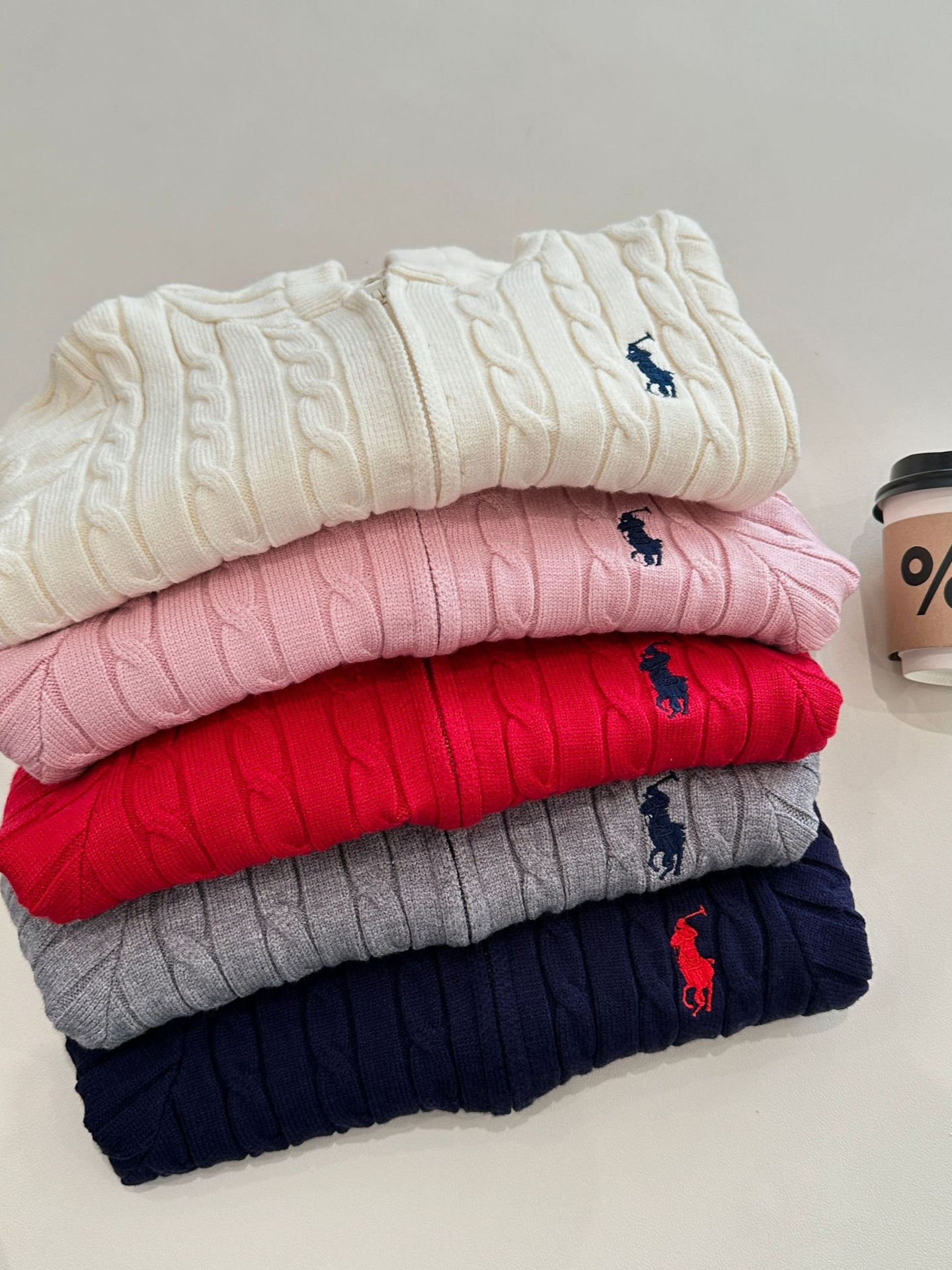 Autumn and Winter New Korean Style Cartoon Embroider Fashionable Zipper Hat Knitwear for Boys and Girls 25806