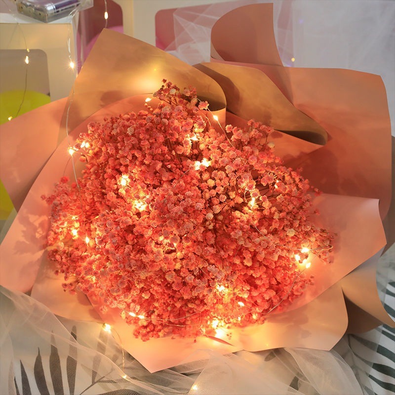 Led Small White Box Light String Bouquet Decoration Small Light String Three-Speed Flashing Atmosphere Light