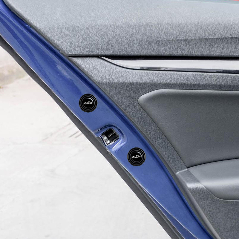 Car Shock-Absorbing Sheet Buffer Gasket Door Anti-Collision Sticker Car Thickeneded Silicone Silent Sound Insulation Shock-Absorbing Pad Protective Sticker