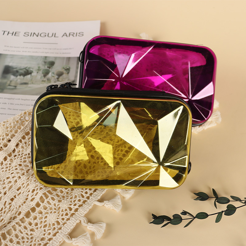 Cosmetic Bag Portable PC Internet Celebrity Large Capacity Storage Bag High Beauty Value Multifunctional Crossbody Bag Mini Travel Handbag