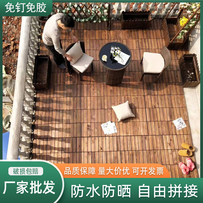 Антикоррозийный массивный деревянный пол карбонизированный для балкона, двора, уличной террасы, коридора, уличного настила, производитель