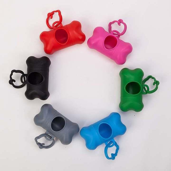 Pet Toilet Trash Can Dog Pet Cleaning Supplies Bone Type Pet Trash Box Portable Garbage Bag Box