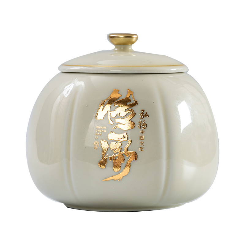 Inherited Ceramic Tea Cans, Clay Jars, Black Tea, Green Tea, White Tea, Sealed Moisture-Proof Storage, Holiday Gift Box Packaging