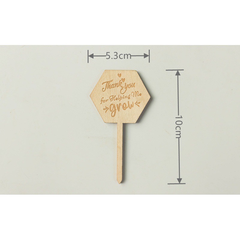 Wooden plant label flower label green plant name card can be written wooden gardening card sign