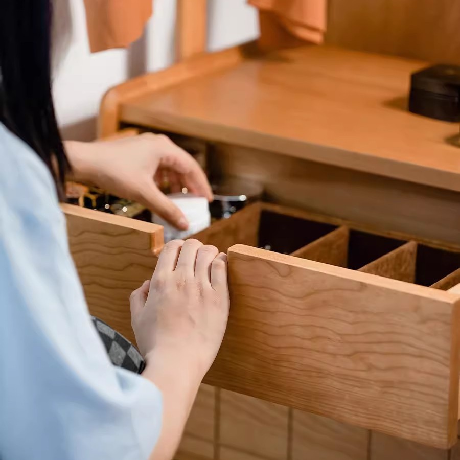 Nordic Household Solid Wood Clothes Hanger Bedroom Floor-Standing Household Clothes Storage Mobile Multi-Functional Vertical Dust-Proof Small Clothes Hanger