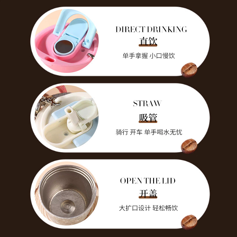 High-Looking Portable Coffee Cup Thermos Cup for Girls 2025 New Mini Pure Titanium Water Cup Summer Tumbler Gift