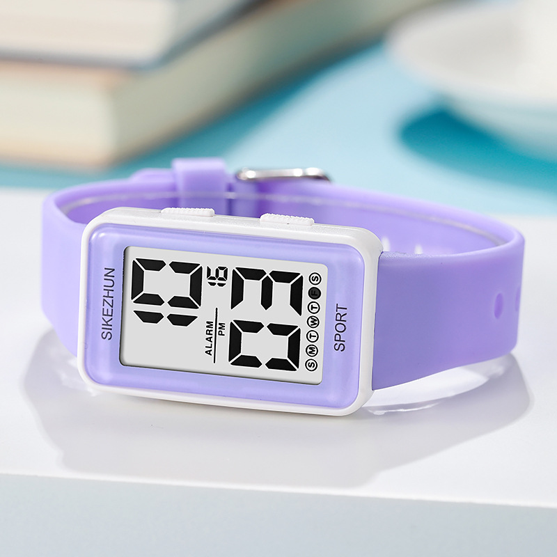 Momentum Skzhuni Cross-Border New Square Electronic Watch, Fashionable and Versatile, Outdoor Sports Waterproof Multi-Functional Model