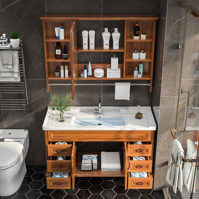 Bathroom Cabinet Bathroom Cabinet Combination Bathroom Washstand Hand Wash Basin Basin Cabinet Household Floor-Standing Small Apartment