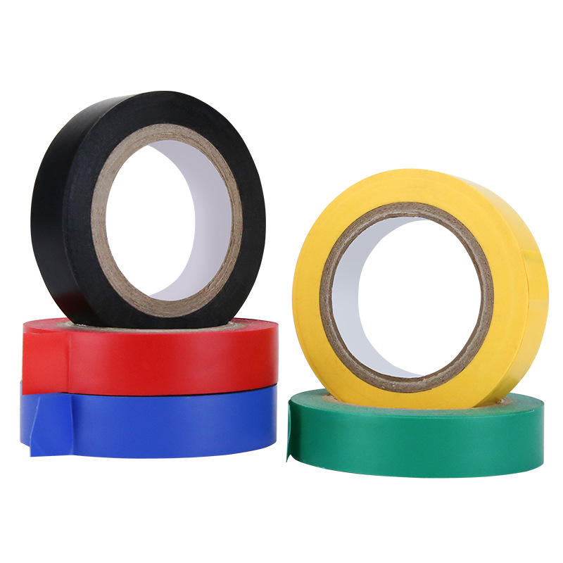 Factory direct black electrical tape wholesale Waterproof high-stick PVC electrical insulation tape automotive wiring harness tape