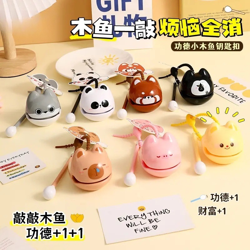 Милая деревянная игрушка-рыба для снятия стресса и эмоциональной стабильности