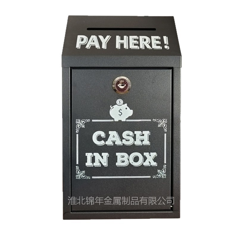 Silk Screen Pattern Compact Cashier Box Opinion Box Moisture-Proof Letter Box Stainless Steel Letter Box Mini Wall-Mounted