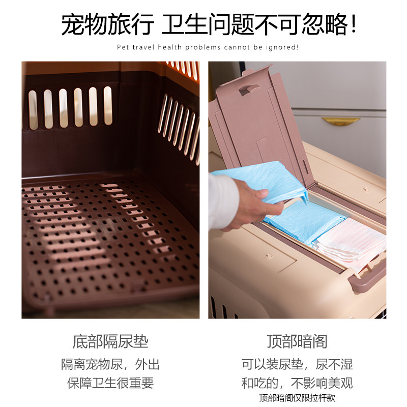Pet air box cat out carrying bag car carrying box cat cage dog cage large and medium small dog dog box wholesale