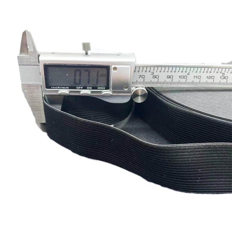 High Elastic Black and White Wide Flat Elastic Band Trousers Special Durable Tightening Binding Polyester Crochet Elastic Band Accessories