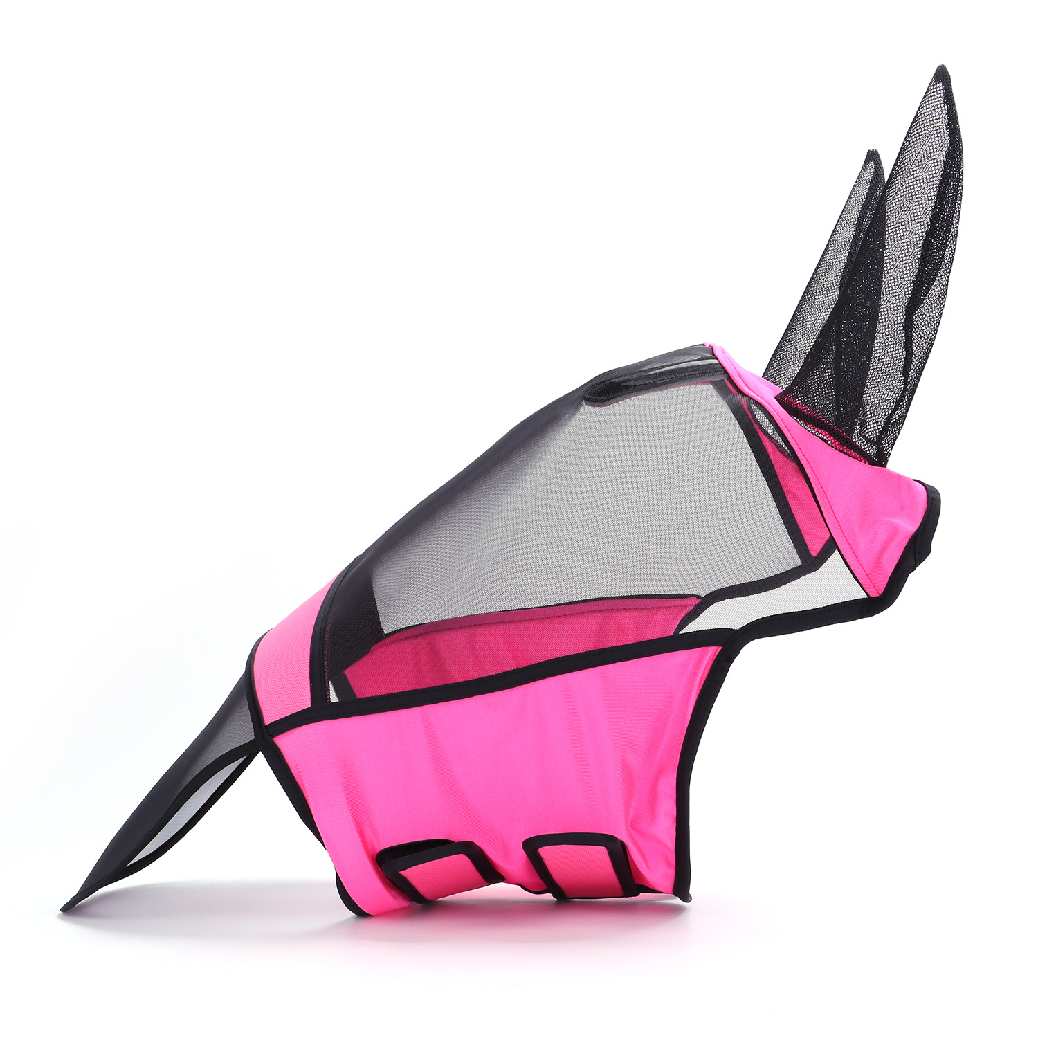 Cross-border Amazon high elastic Lycra cloth breathable horse mask anti-mosquito anti-insect fly bite horse head cover equestrian supplies