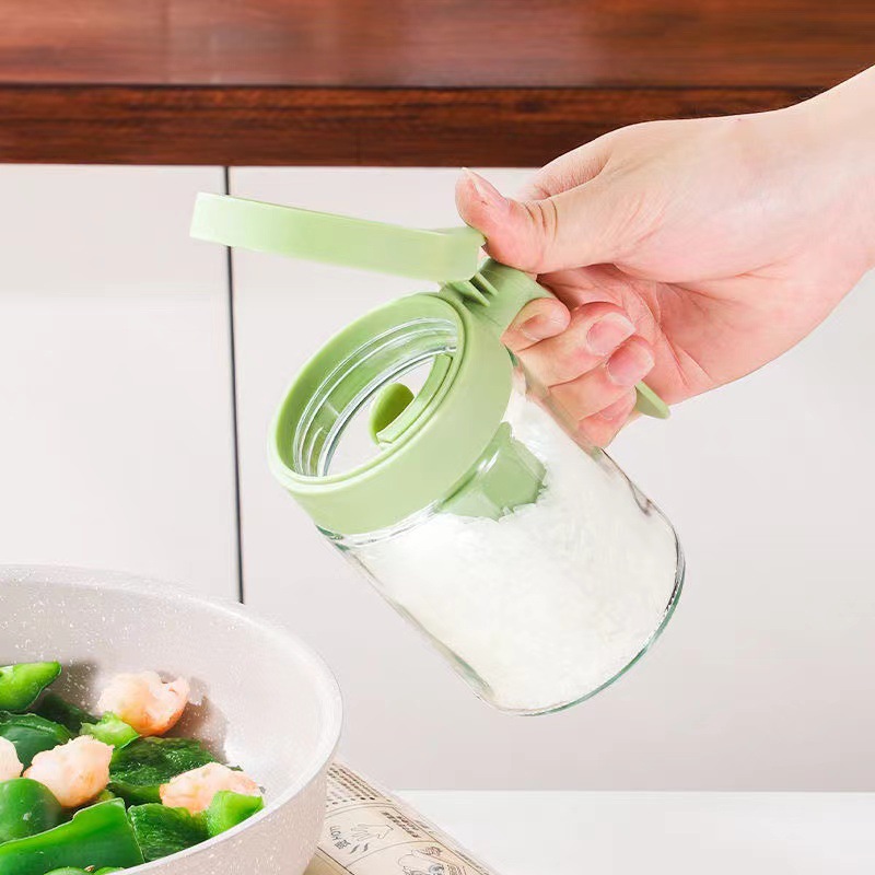 New Sealed Seasoning Box Kitchen Household Moisture-Proof Multi-Functional Storage Box Chicken Essence Seasoning Bottle Jar Salt Jar