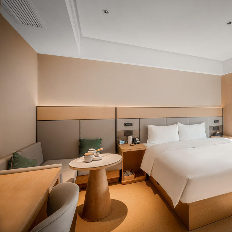 All season hotel furniture fully supporting luggage cabinet TV cabinet combination standard room bedside table hotel Board bed box