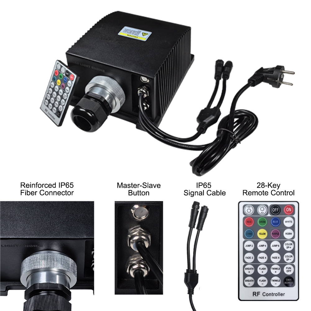 DIY Starry Sky Effect Jacketed Optical Cable Fiber Optic Lighting for Sauna Room Steam Room