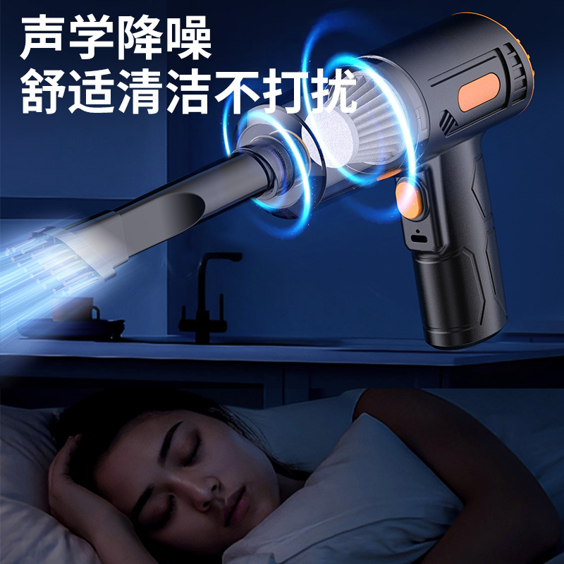 Cross-Border Household Mini Small New Vacuum Cleaner Charging Wireless Portable High-Power Handheld Car Vacuum Cleaner