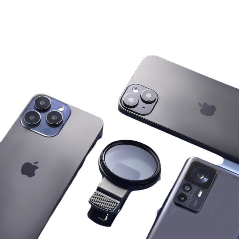 in stock 52mm mobile phone photography polarizer lens filter with clip CPL polarizer to eliminate reflective HD filter