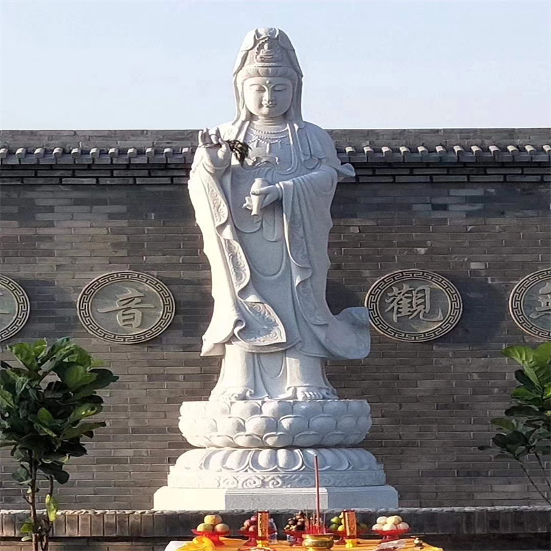 Factory Direct Fuzhou Stone Buddha Stone Carvings Guanyin Buddha Granite Dripping Guanyin