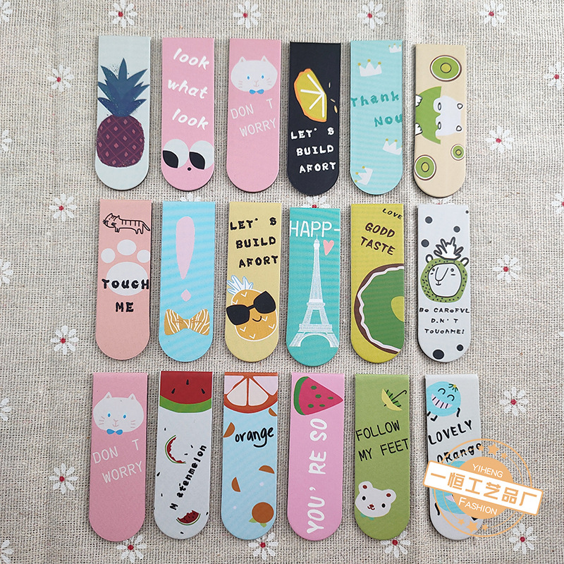 школьные принадлежности для студентов, магнитные закладки, которые можно повесить, картонные закладки, сложенные пополам, рекламные закладки с возможностью печати логотипа