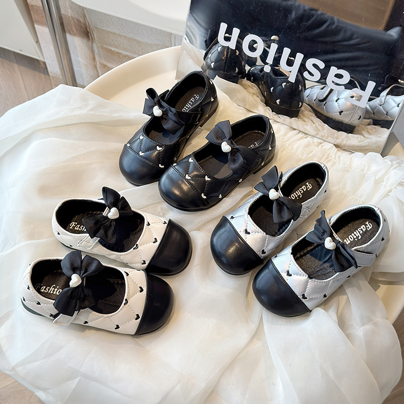 Baby Girl Toddler Shoes 2025 Spring New Children's Leather Shoes 1-3 Years Old Mary Jane Single-layer Shoes Soft-soled Princess Shoes