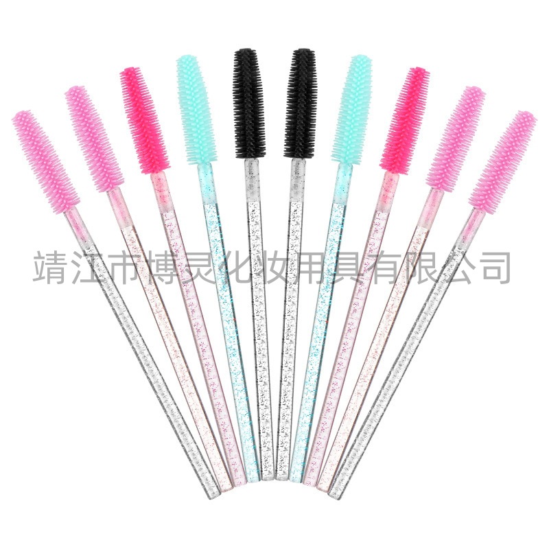 Disposable Eyelash Brush Grafting False Eyelash Brush Silicone Brush Head Makeup Tools in Various Shapes