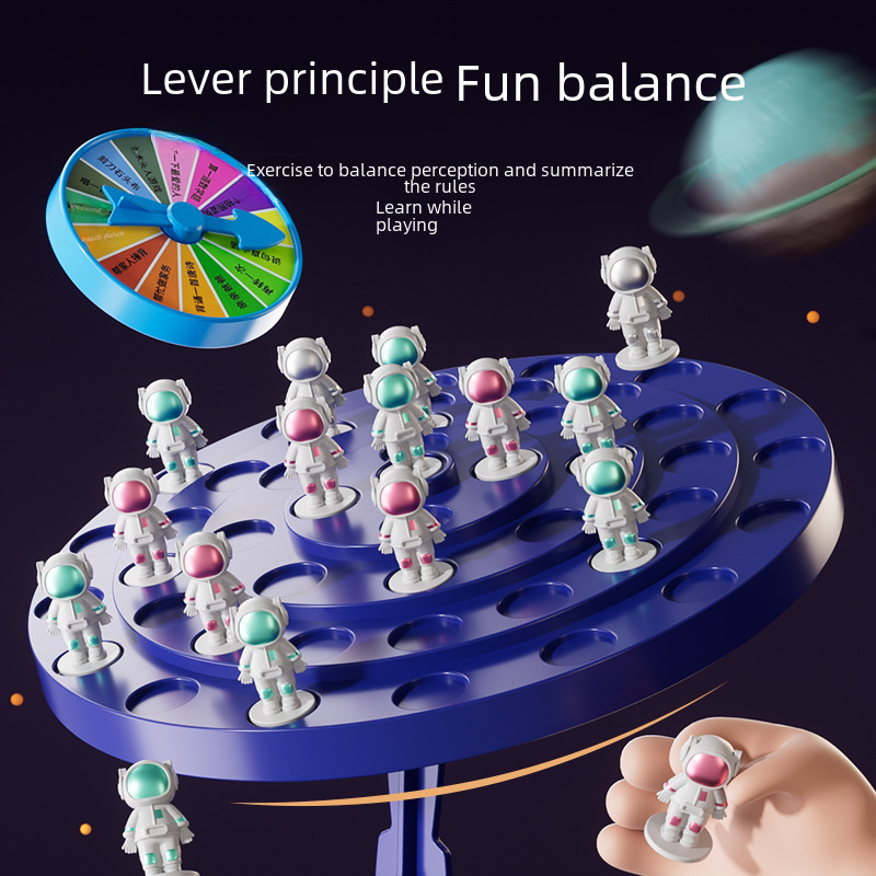 Tiktok balance spaceman children's toy desktop game early education puzzle doll balance tree parent-child interaction wholesale