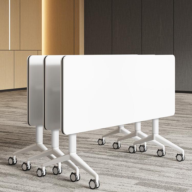 Складной конференц-стол, передвижной сплошной длинный стол на колесах, многофункциональный офисный стол, складной тренировочный стол для конференц-зала