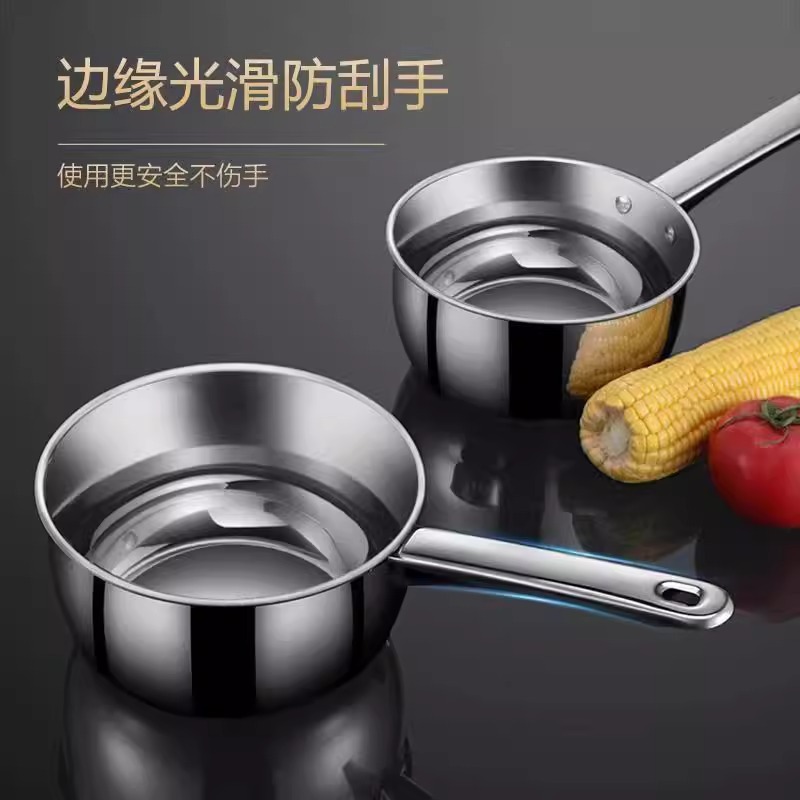 Thickened Stainless Steel Water Ladle for Home Kitchen, Water Scoop, Commercial Short-Handle Water Scoop, Soup Ladle