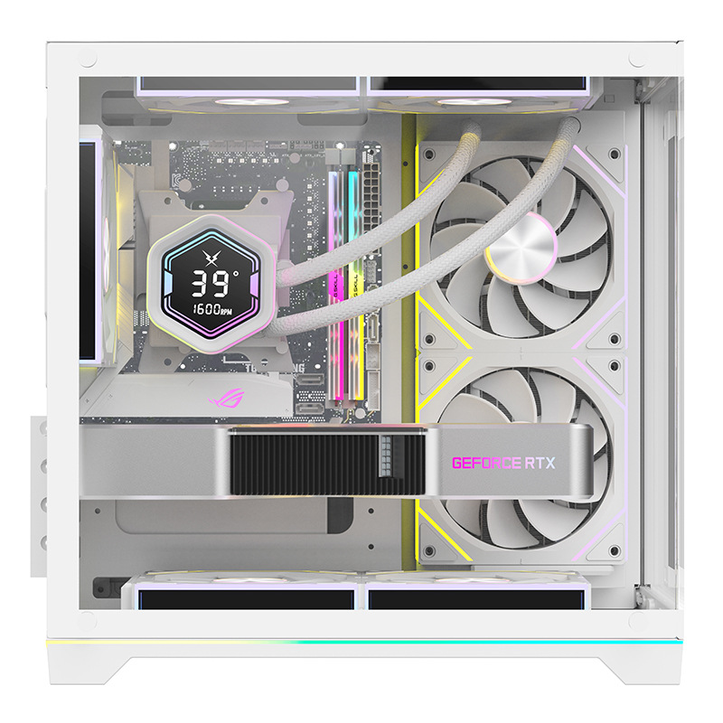 Atx Sea View Room Chassis Cool E-Sports Internet Cafe Glass Desktop Computer Game E-Sports Room Computer Chassis Wholesale