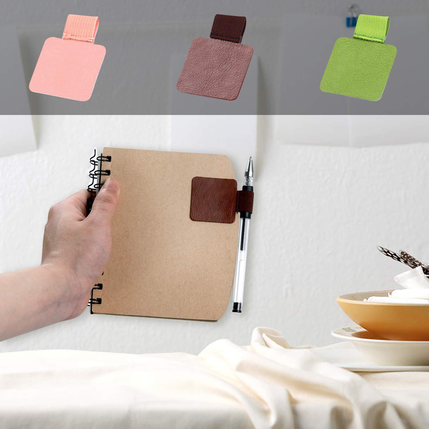 Cross-Border Self-Adhesive Pen Clip Elastic Elastic Band Tablet Pen Cover Pu Leather Pen Fork Fixed Leather Self-Adhesive Pen Clip