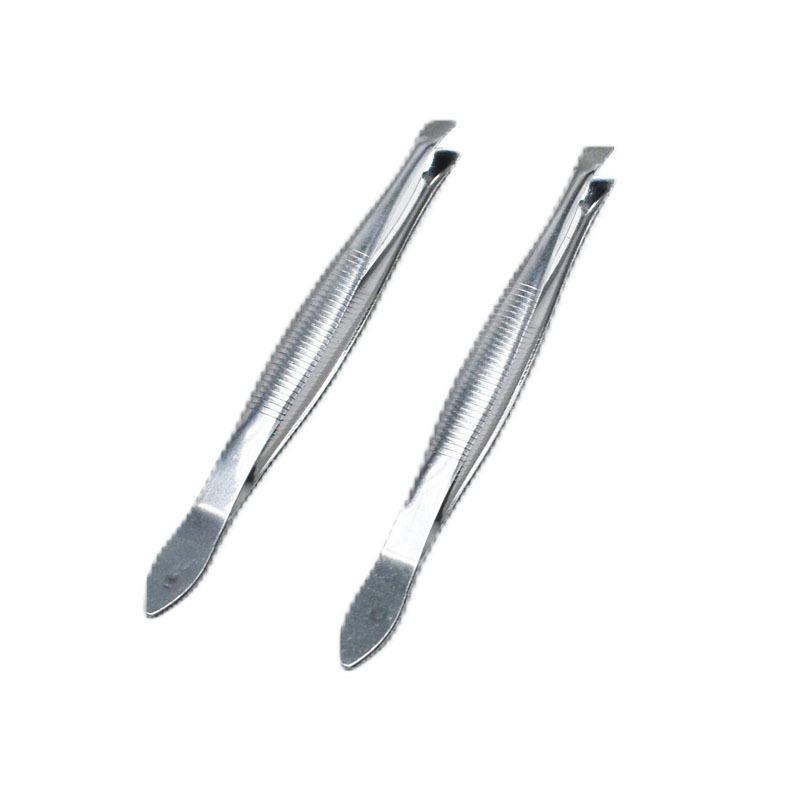 Oblique stainless steel eyebrow clip spot eyebrow clip eyebrow clip makeup tool multi-use plucking eyebrow clip eyebrow scissors