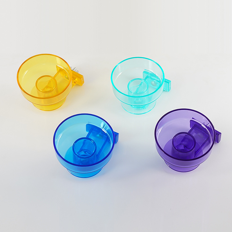 Foraging bathing food cup parrot starling mynus bird feeder anti-biting bird feeding utensils food box