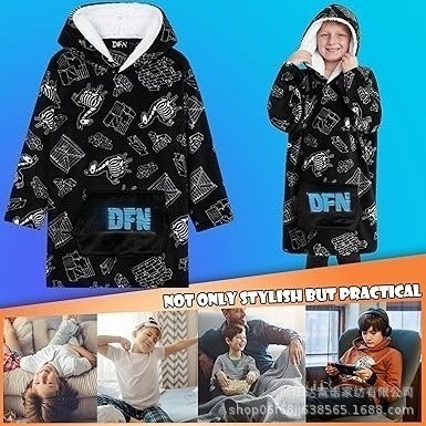 Lazy Clothes, Blanket Hoodie for Boys, Teenagers, Lazy People, Wearable Blankets, Extra Long Lazy Clothes