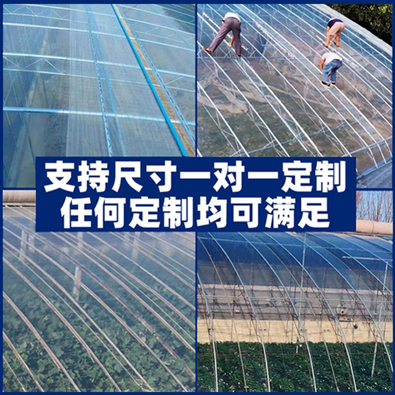 Greenhouse Film Plastic Film Thickened Fog-eliminating PO Film Drip-free Film Transparent Plastic Cloth Agricultural Breeding Vegetable Greenhouse Film