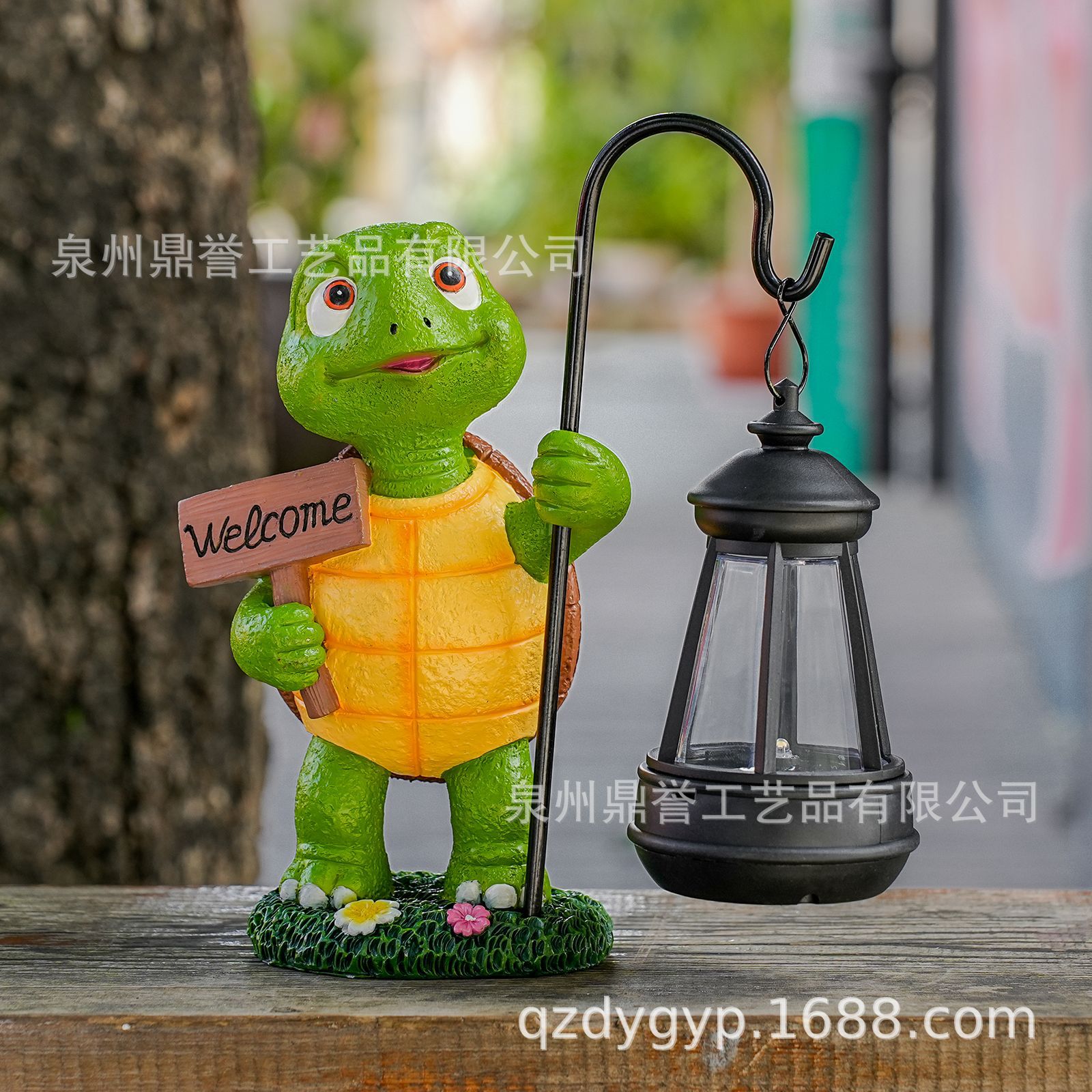 Резные солнечные садовые статуэтки черепахи, фонарики, украшения для двора