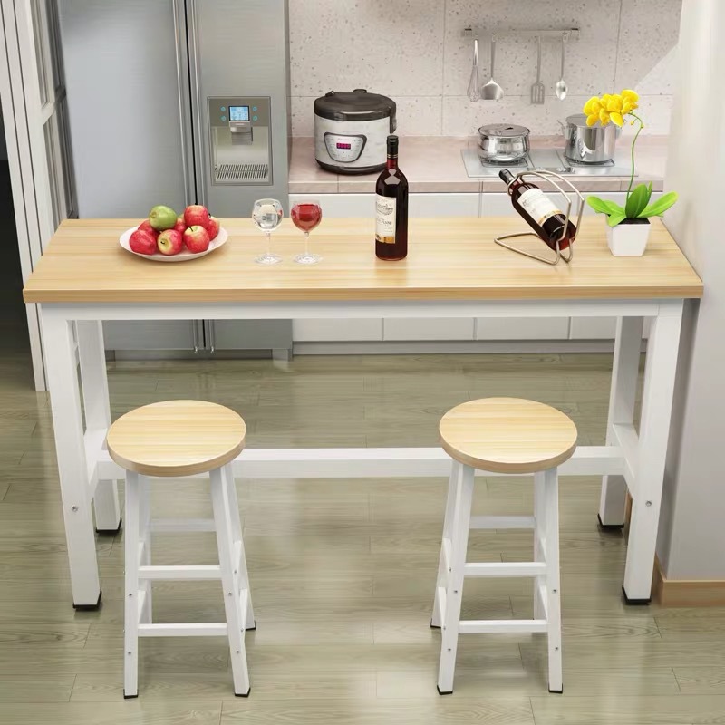 Wall bar table high bar table household simple modern small bar counter balcony dining table long high table milk tea shop table