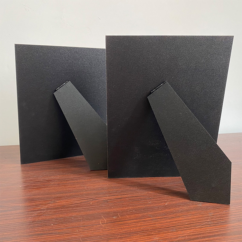 Density Board Photo Frame 0.2cm Thick Single-Sided Glossy Black Picture Frame Backboard Display Stand Custom High-Density Board