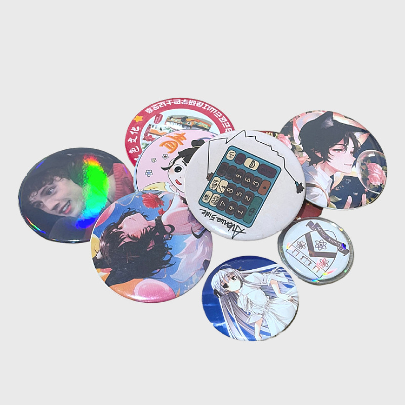 Factory Direct Supply of Tinplate Shiny Dutch Pin Base Cover Badge Brooch DIY Blank Material