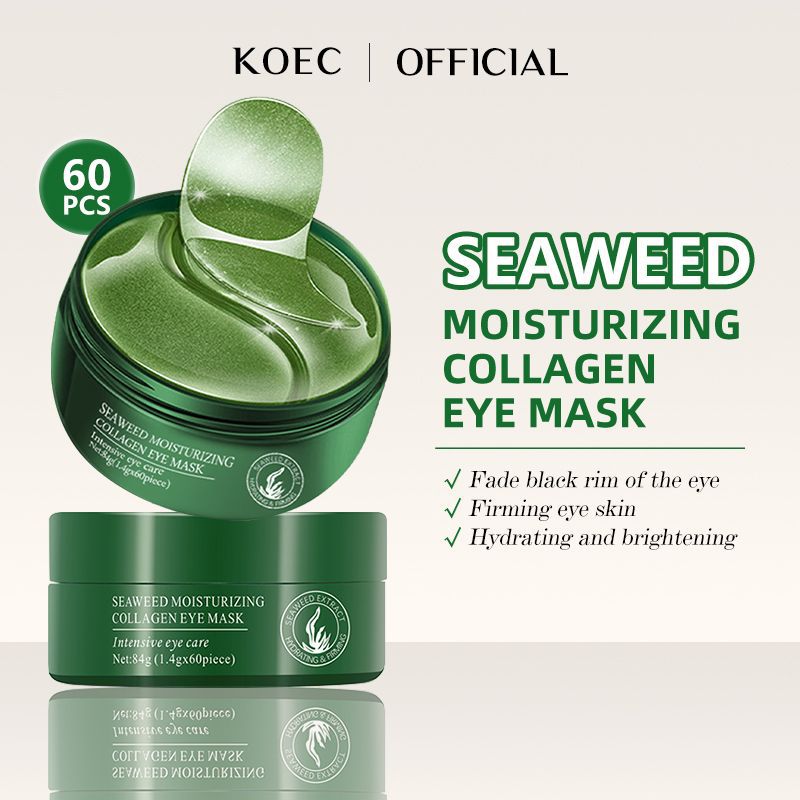 Гидрогелевая коллагеновая маска для глаз Koec, 60 штук, увлажняющая маска